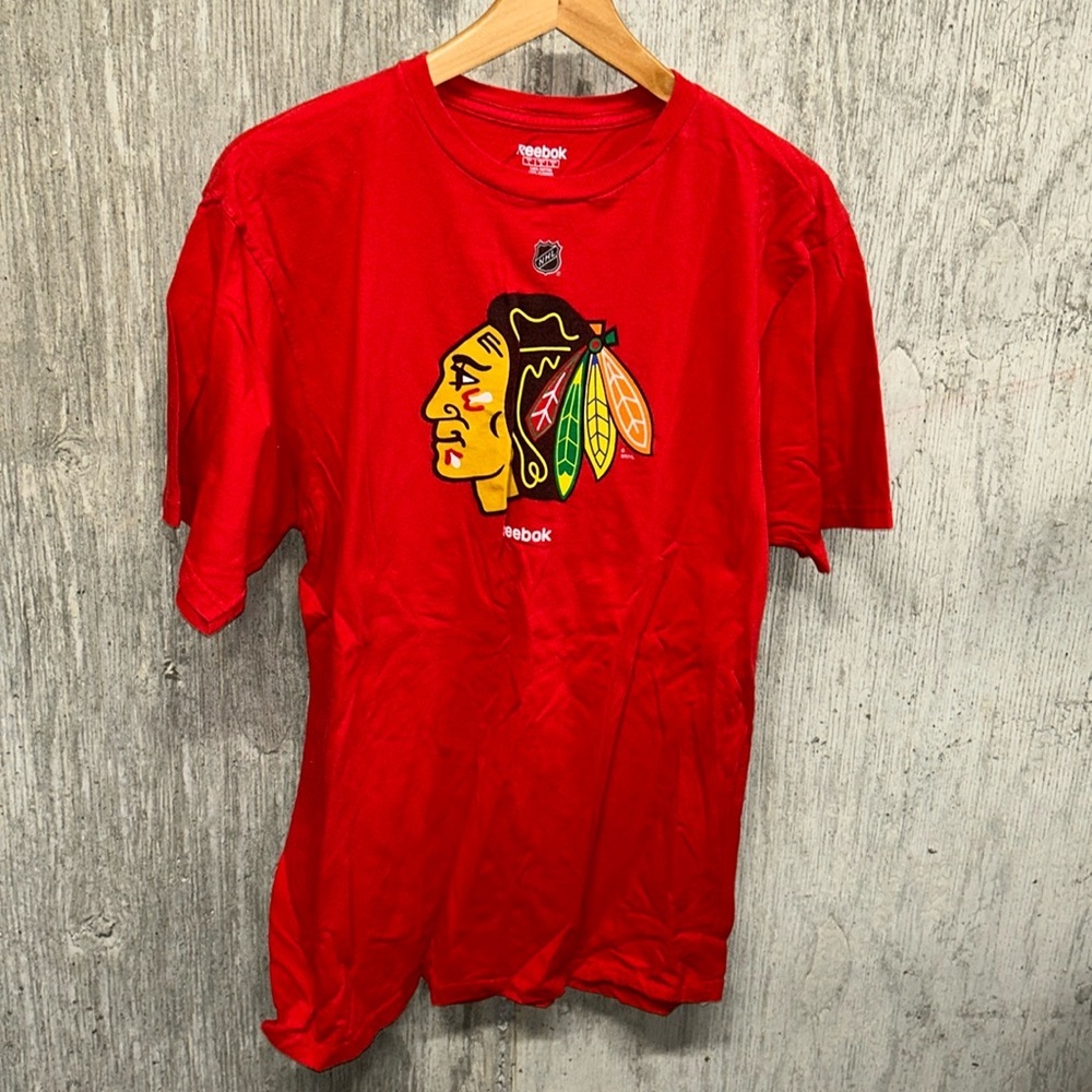 Chicago‎ Blackhawks Brandon Saad 20 Reebok Red T-shirt- Large